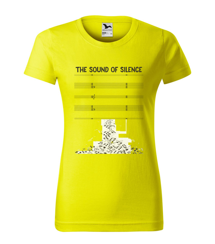 The sound of silence - Női póló citrom