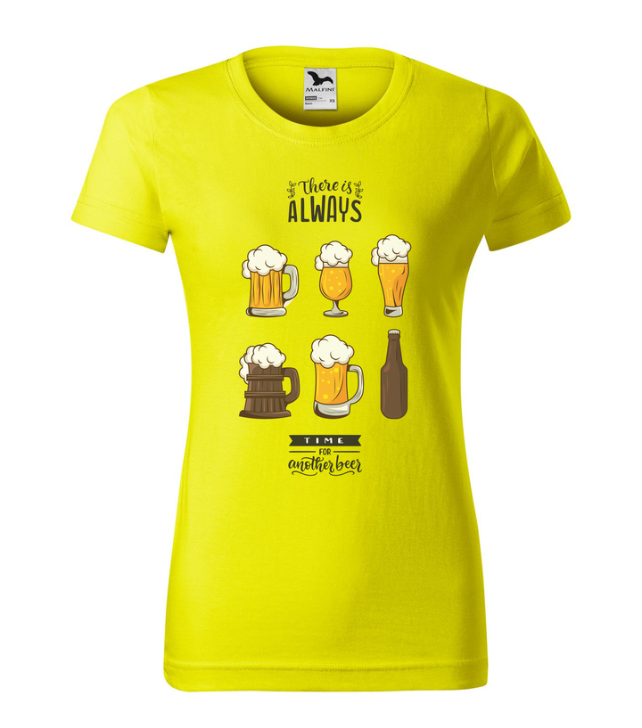 There is always time for another beer - Női póló citrom