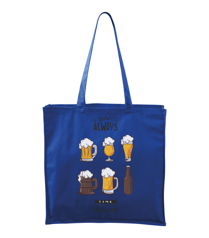 There is always time for another beer - Vászontáska (43 x 43 cm) királykék