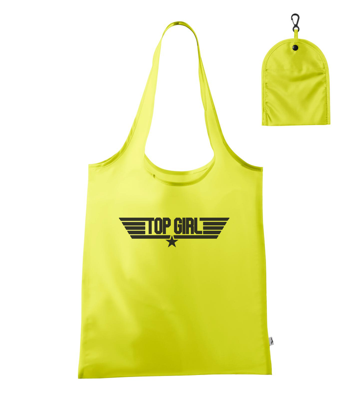Top girl - Bevásárló táska neon sárga