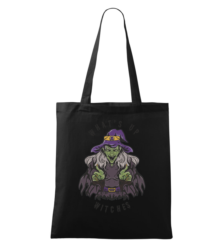 What's up witches - Vászontáska (42 x 38 cm) fekete